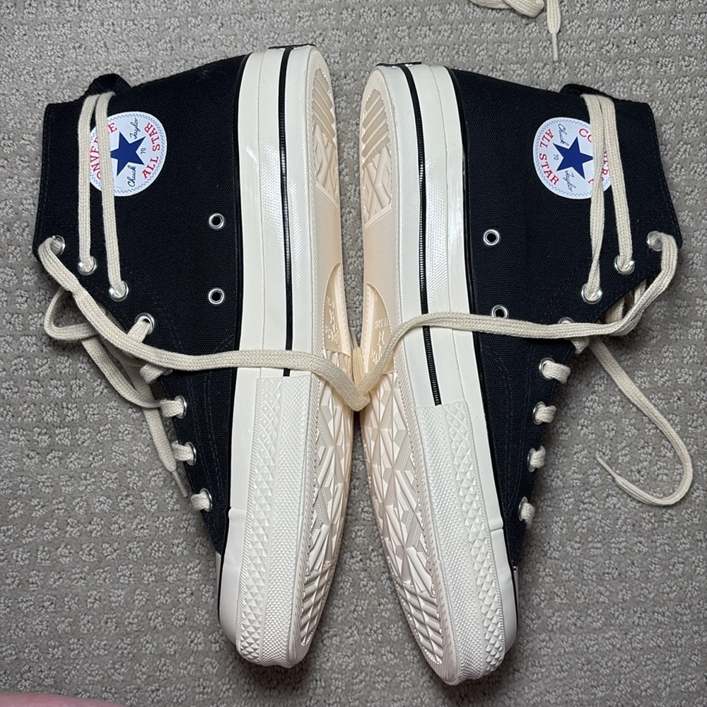 Converse X Essentials Fear of God Chuck 70 Hi Black and Cream - Picture 4 of 10